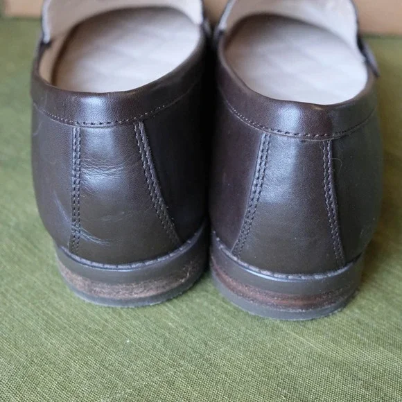 Lands End Classic Penny Loafers Brown 9.5 B - Worn Once - Picture 3 of 8